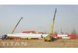 4 Axle 58 M Extendable Wind Blade Trailer will be sent to Kazakhstan