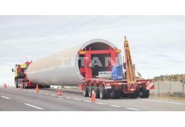 Vietnam Customer Feedback of Wind Turbine Tower Transport Trailer