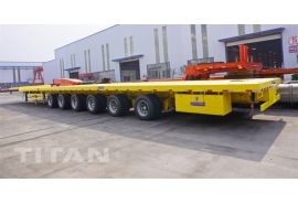 6 Axle Extendable Trailer for Windmill Transport will be shipped to Vietnam