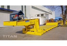 New 80 Ton Detachable Gooseneck Rgn Lowboy Trailer is Ready for Algeria