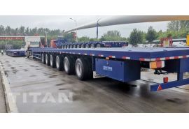 Vietnam Customer Feedback of Extendable Trailer for Wind Blade Turbine Transportation