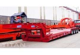 4 Line 8 Axle Removable Gooseneck Lowboy Trailer will be shipped to Nigeria