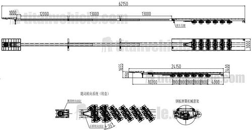 6 Axle 62m Windmill Blade Trailer will be sent to Kazakhstan