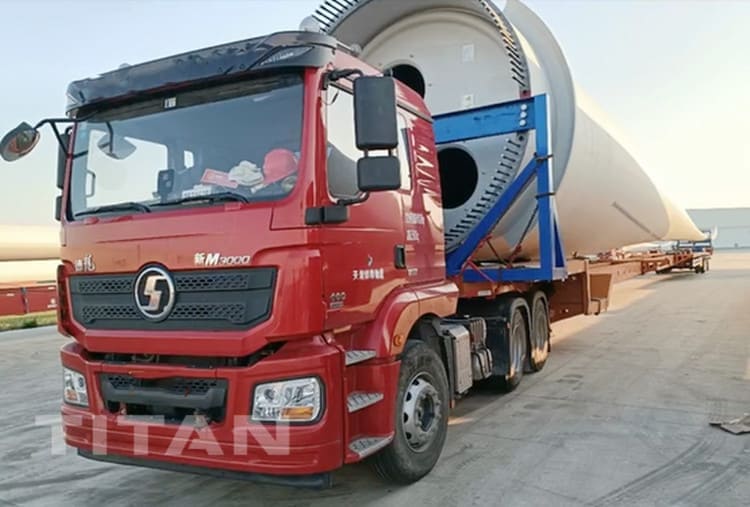 4 Axle 58 M Extendable Wind Blade Trailer will be sent to Kazakhstan