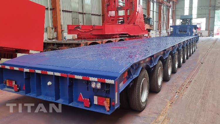 Extendable Drop Deck Trailer Transport Wind Tower