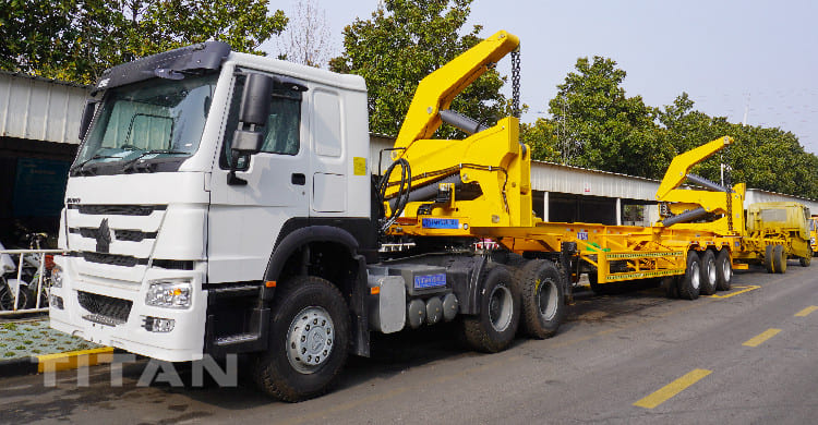 40Ft 37 Ton Container Side Loader Trailer is going to sent to Senegal