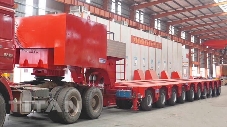 10 Axle Hydraulic Modular Axle Trailer is Ready for Senegal