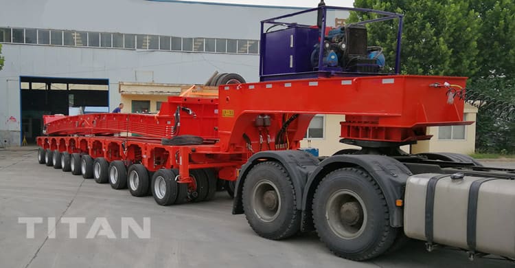 10 Axle Hydraulic Modular Axle Trailer is Ready for Senegal