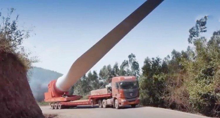 Kazakhstan Customer Feedback of Windmill Blade Transport Adapter 