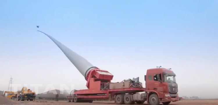 Kazakhstan Customer Feedback of Windmill Blade Transport Adapter 