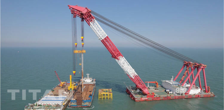 6 Axle Extendable Trailer for Transporting Blades Wind Turbine