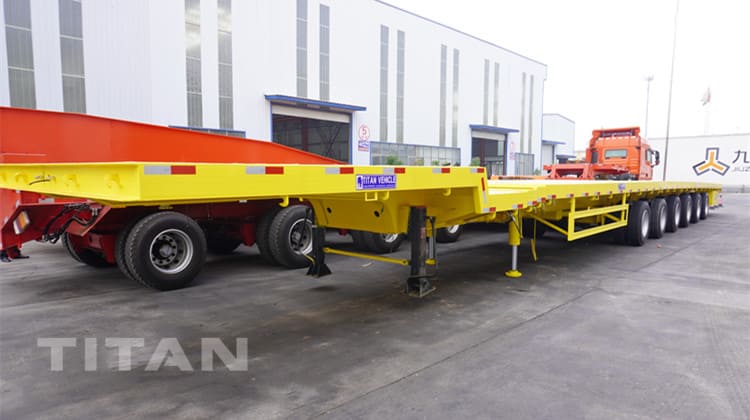 6 Axle Extendable Trailer for Windmill Transport will be shipped to Vietnam