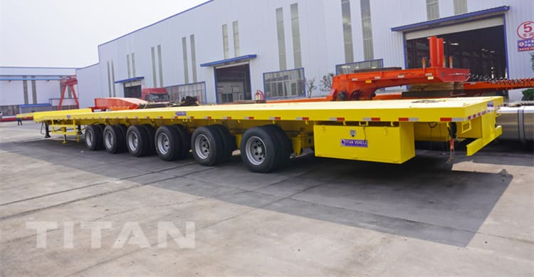 6 Axle Extendable Trailer for Windmill Transport will be shipped to Vietnam