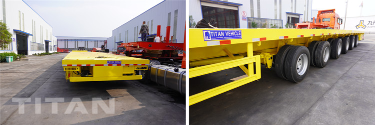 Details of 6 Axle Extendable Trailer for Transporting Blades Wind Turbine