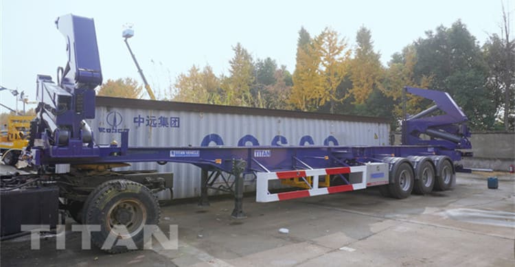 3 Axle 40 Ft Sidelifter Truck Trailer will be shipped to Fiji