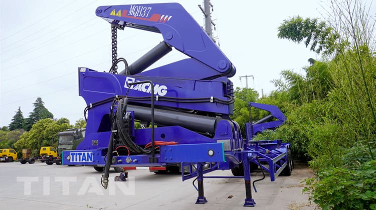 3 Axle 40 Ft Sidelifter Truck Trailer will be shipped to Fiji