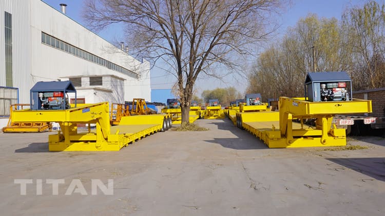 New 80 Ton Detachable Gooseneck Rgn Lowboy Trailer is Ready for Algeria