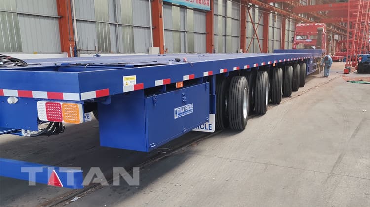 6 Axle 62 Meters Extendable Lowbed Trailer for Sale in Vietnam