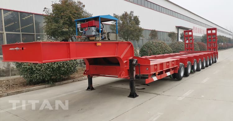 Hydraulic Multi Axle Low Bed SPMT Trailer will be shipped to Kazakhstan