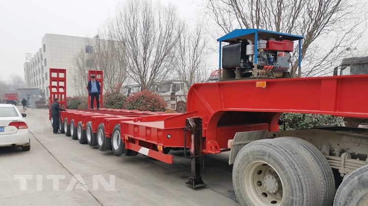 Hydraulic Multi Axle Low Bed SPMT Trailer will be shipped to Kazakhstan