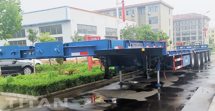 56M Extendable Lowbed Trailer for Sale in Kazakhstan