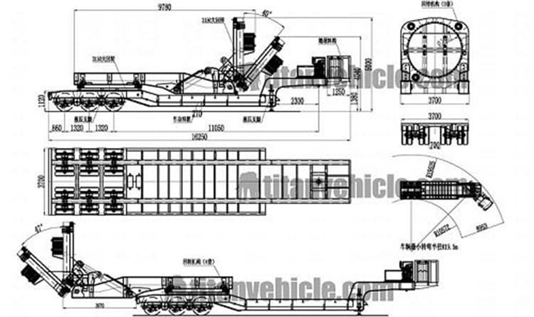 Windmill Rotor Blade Adapter Trailer for Sale in Vietnam