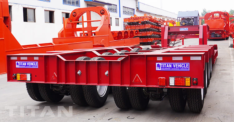 4 Line 8 Axle Removable Gooseneck Lowboy Trailer for Sale in Nigeria