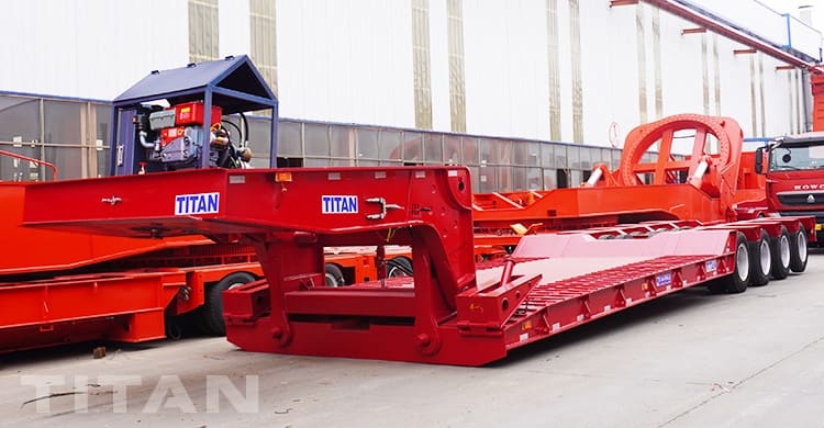 4 Line 8 Axle Removable Gooseneck Lowboy Trailer for Sale in Nigeria
