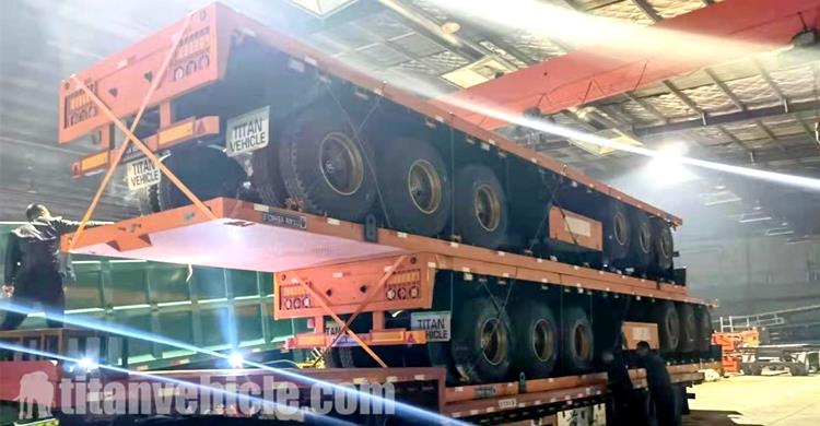 8 Units 40 Foot Flatbed Container Trailer for Sale In Guinea Conakry