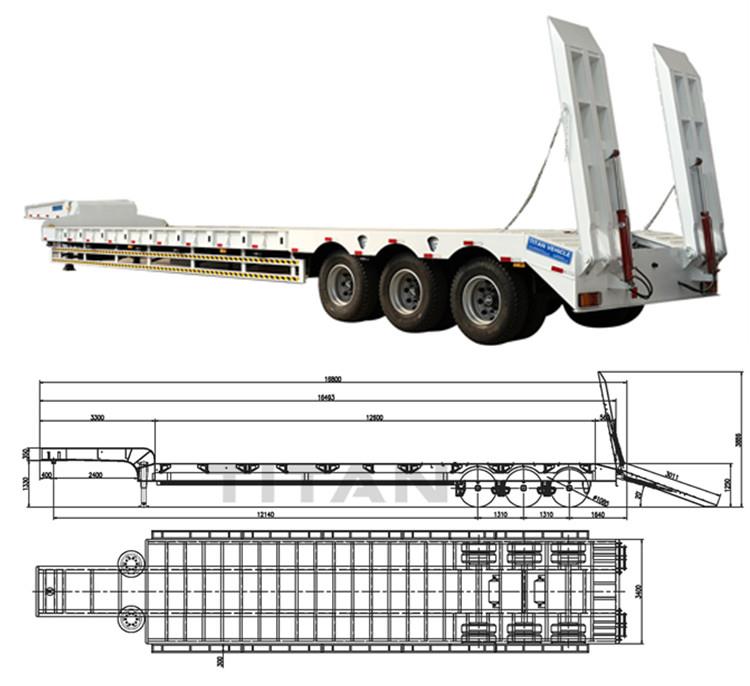Different Types of Low Bed Truck Trailer Dimensions