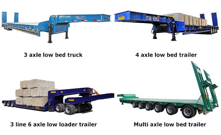 Different Types of Low Bed Truck Trailer Dimensions