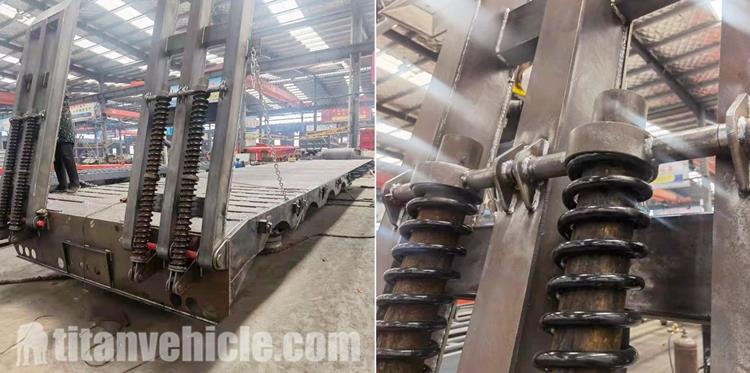 4 Axle 80 Ton Low Bed Truck Trailer for Sale In Chile Valparaíso