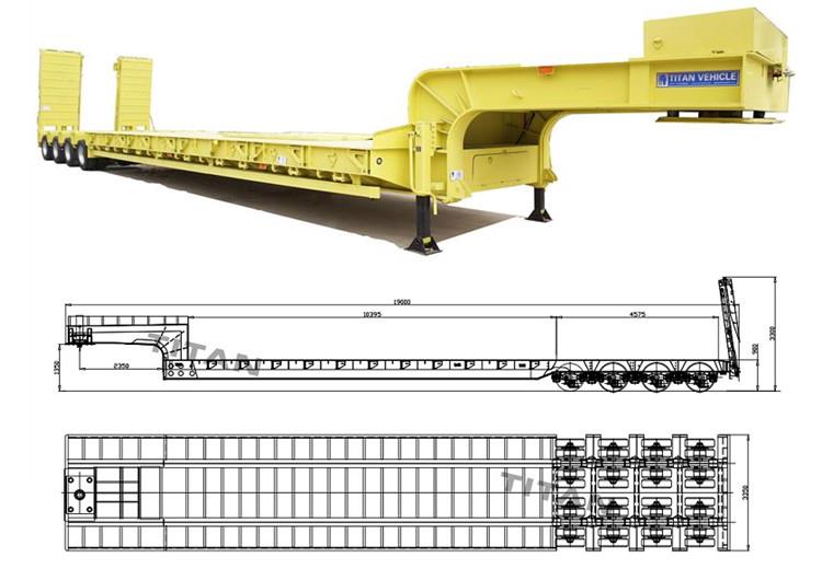 What's the difference between multi types low loader trailer? 