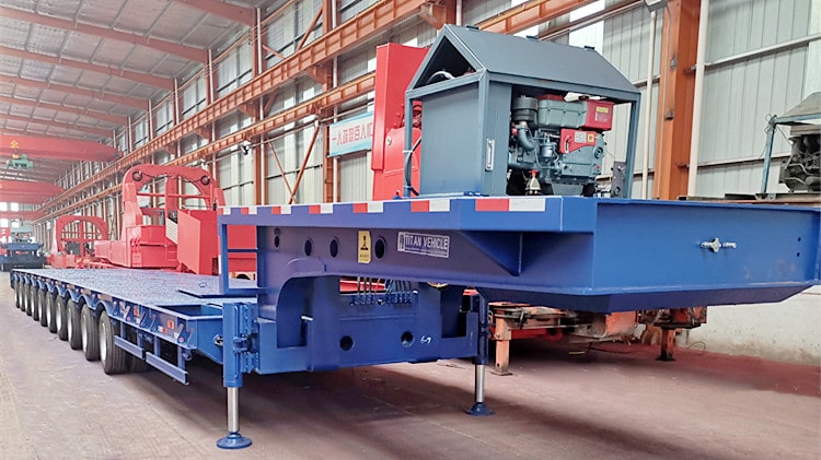 10 Axles Extendable Wind Tower Trailer for Sale in Vietnam