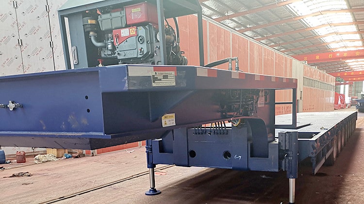 10 Axles Extendable Wind Tower Trailer for Sale in Vietnam