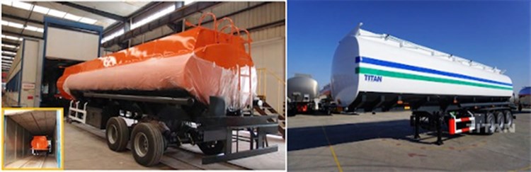3 Axle 45000 Liters Fuel Tanker Trailers For Sale