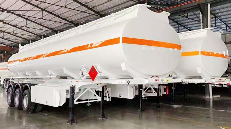 3 Axle 45000 Liters Fuel Tanker Trailers For Sale