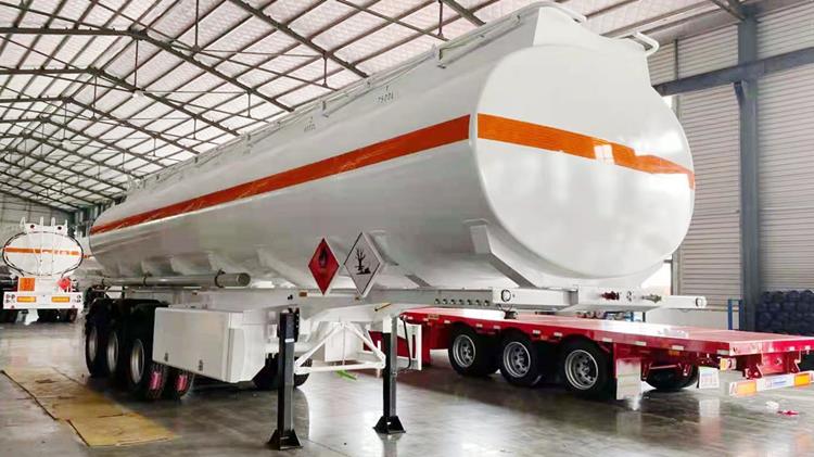 3 Axle 45000 Liters Fuel Tanker Trailers For Sale