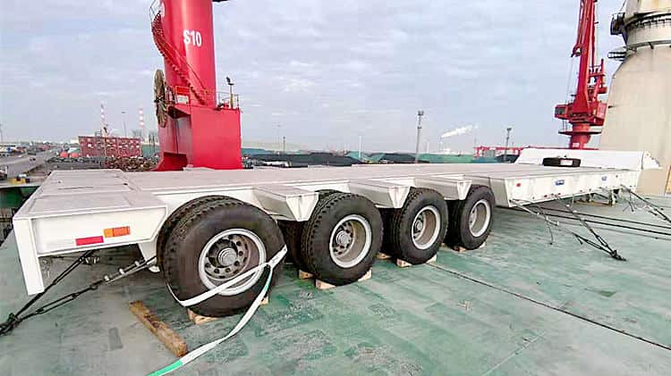 100t Folding Gooseneck Trailer for Sale in Nigeria