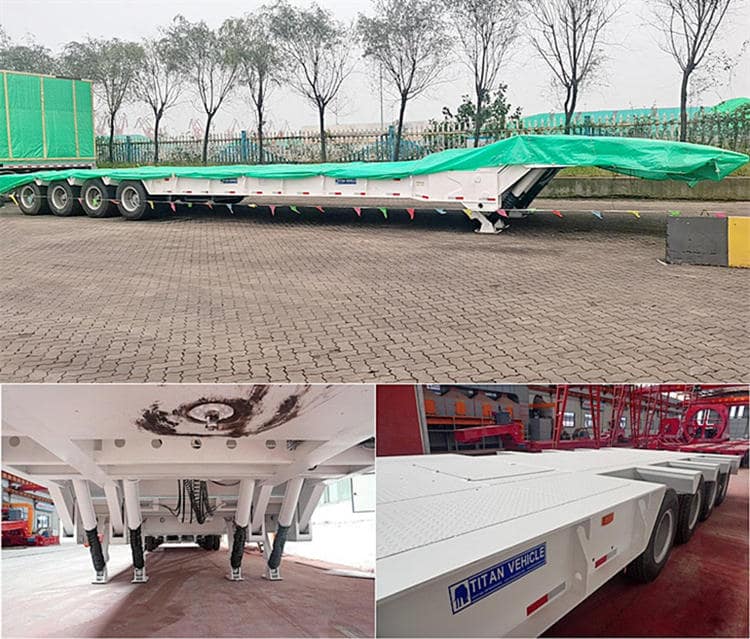 100t Folding Gooseneck Trailer for Sale in Nigeria