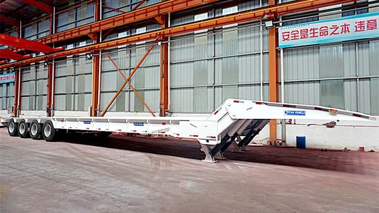 100t Folding Gooseneck Trailer for Sale in Nigeria