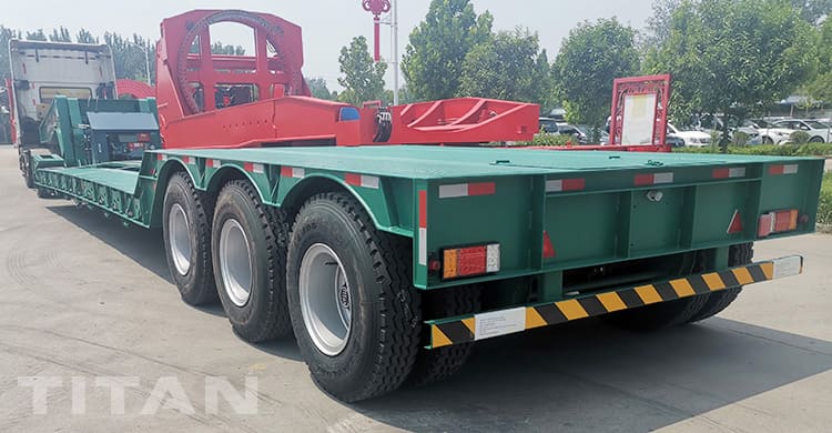 3 Axle 60 Ton Front Loading Low Bed Trailer for Sale in Philippines