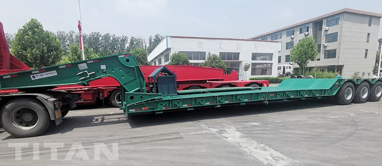 3 Axle 60 Ton Front Loading Low Bed Trailer for Sale in Philippines