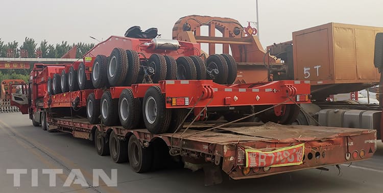 9 Axle Extendable Semi Trailer for Wind Tower Transportation for Sale in Kazakhstan