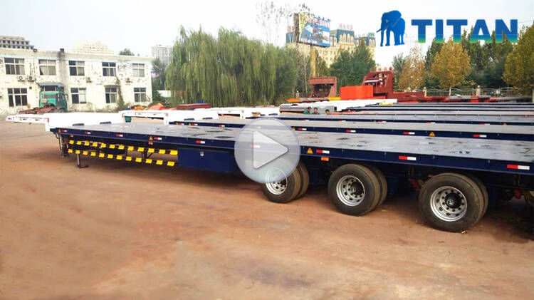 4 axle 58m telescopic extendable trailer for sale