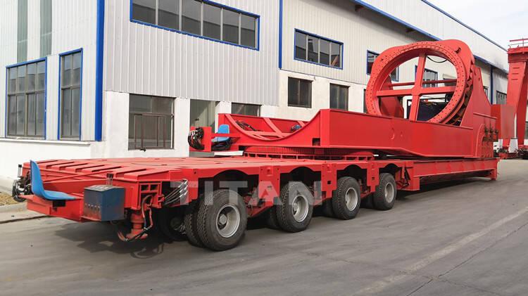 Wind Turbine Transport Vehicles - Modular Trailer with Rotor Blade Adapter