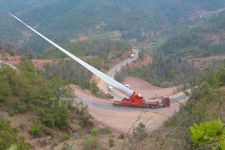 Wind Turbine Blade Transport Trailer