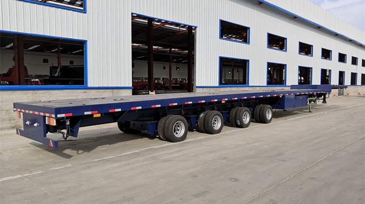 58M 4 Axle Extendable Wind Turbine Blade Transport Trailer For Sale In Vietnam