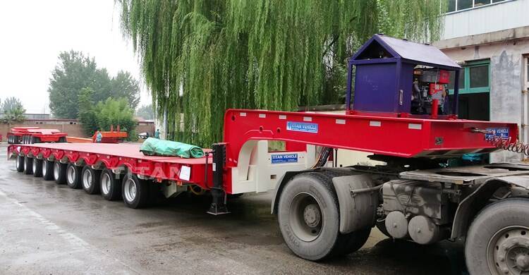 9 Axle Extendable Low Bed Trailer