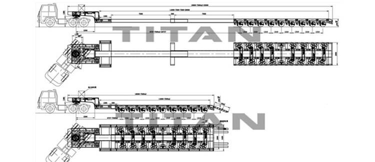 9 Axle Extendable Low Bed Trailer